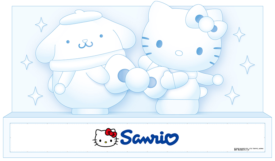 サンリオの雪像写真